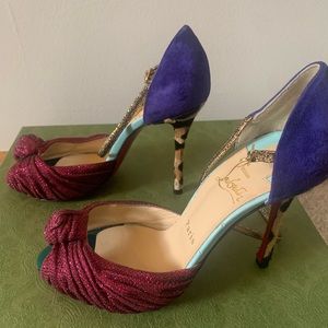 Christian Louboutin heels .. size 7.5 worn.. box not included